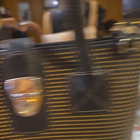 Dooney & Bourke Black and Gold Tote - Picture 8 of 14